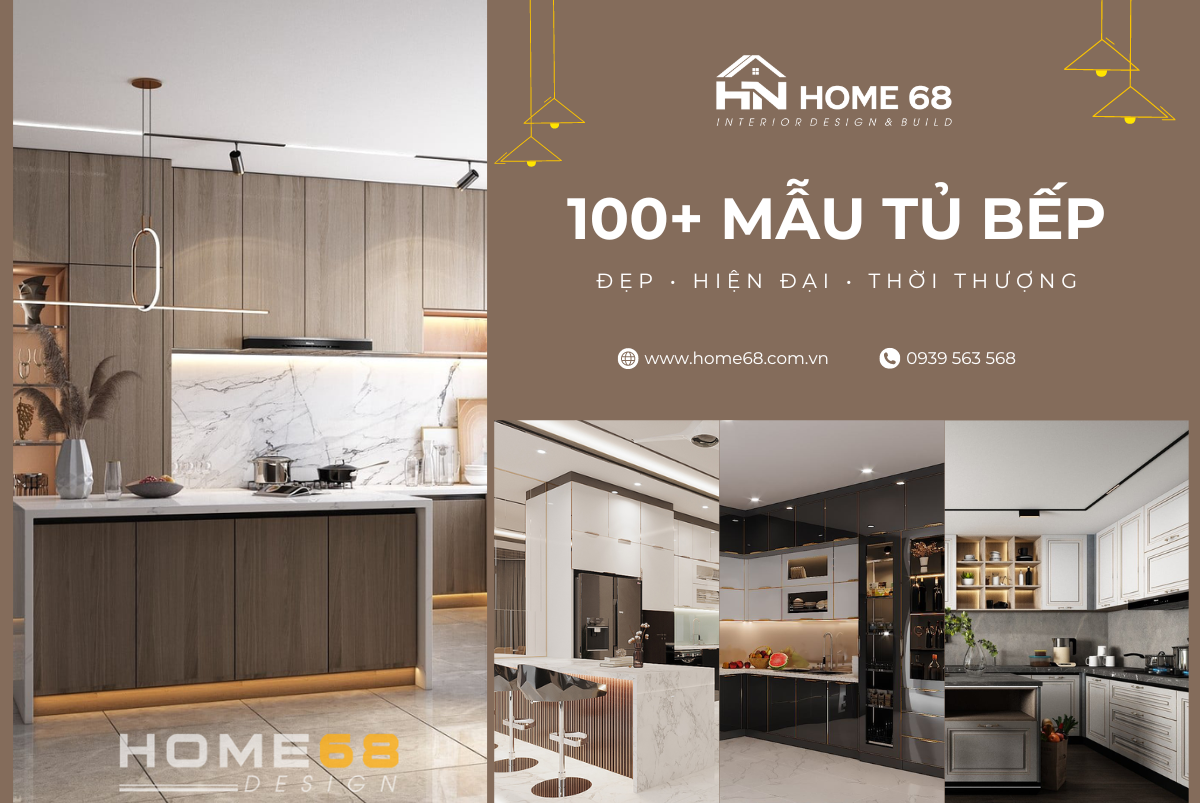 100+ mẫu tủ bếp đẹp, phong cách hiện đại thời thượng 2024