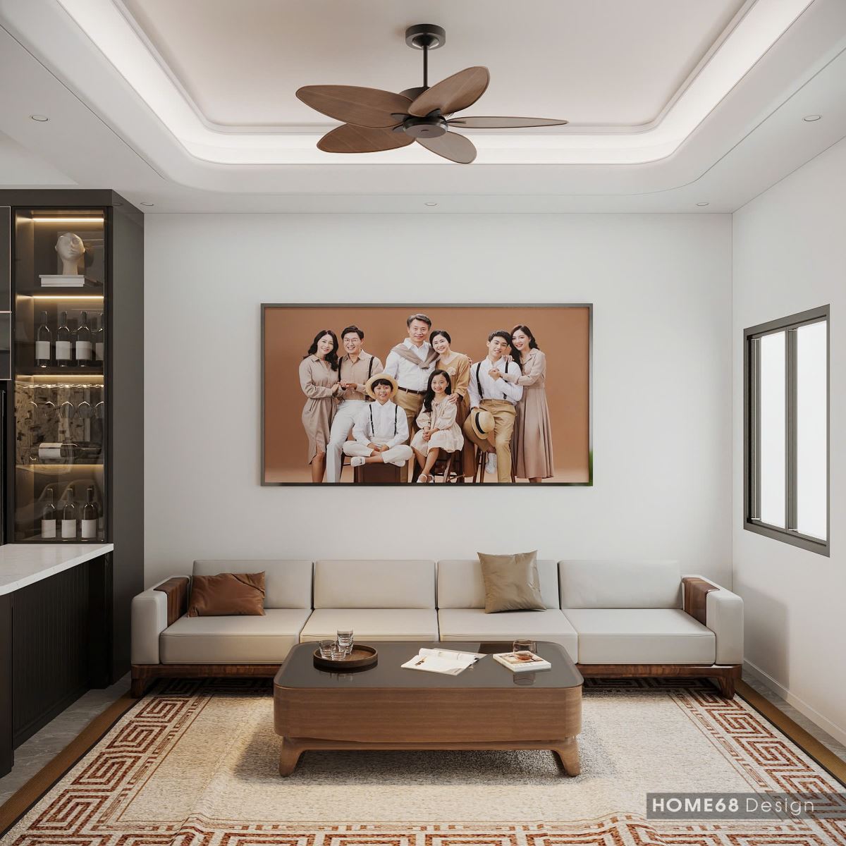 Dự án thiết kế nội thất nhà phố phong cách hiện đại tại An Hải, Hải Phòng - CĐT Anh Trung