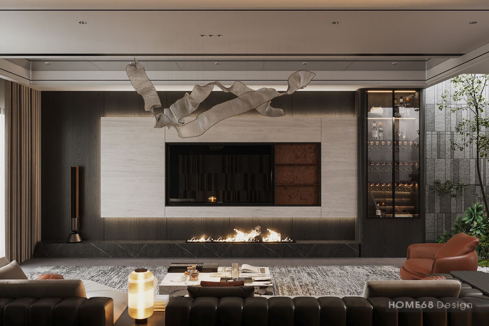 Thiết kế nội thất nhà phố hiện đại, sang trọng