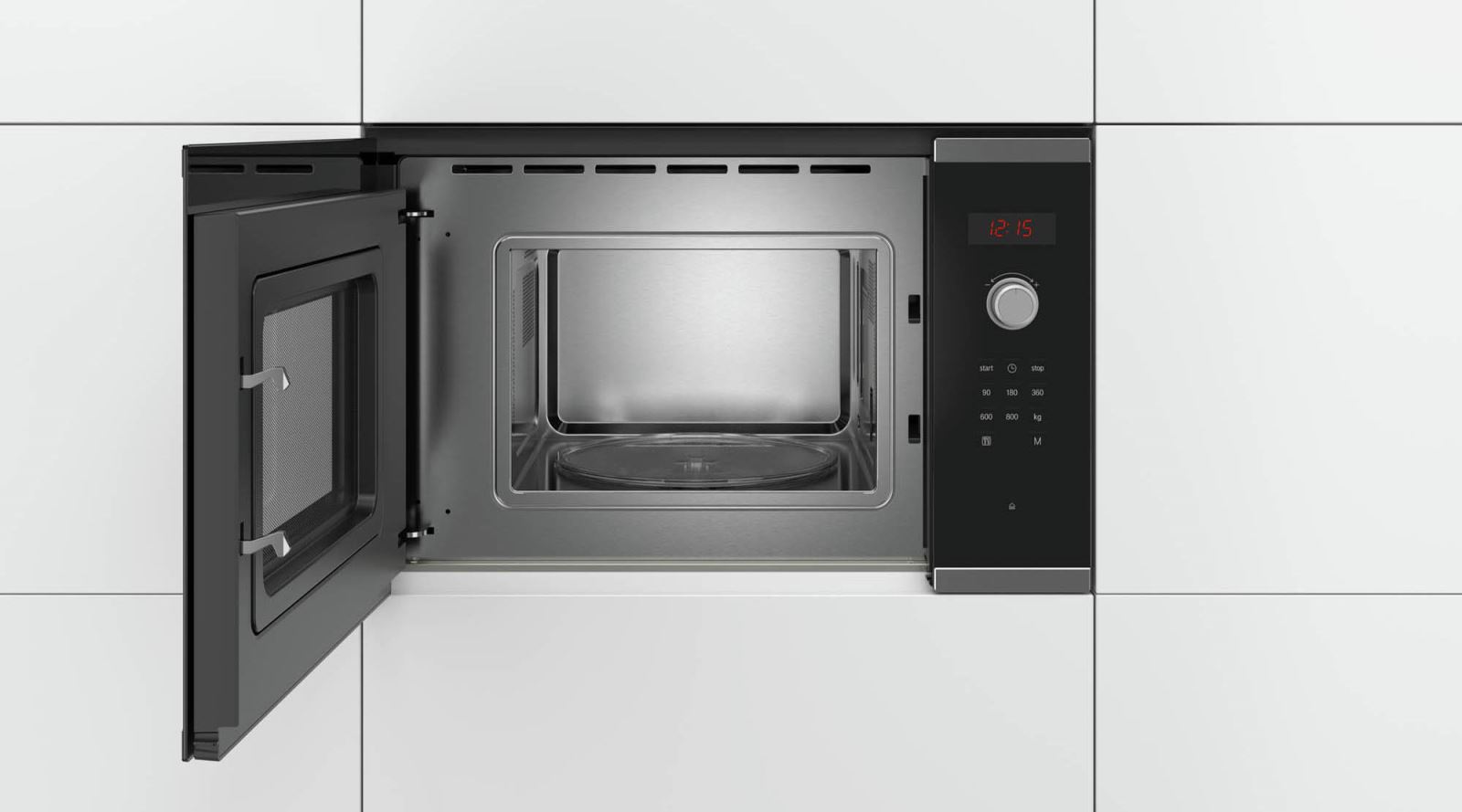 Lò vi sóng Bosch BFL523MS0H serie 4 với kiểu dáng sang trọng nhỏ gọn nên phù hợp với mọi không gian bếp