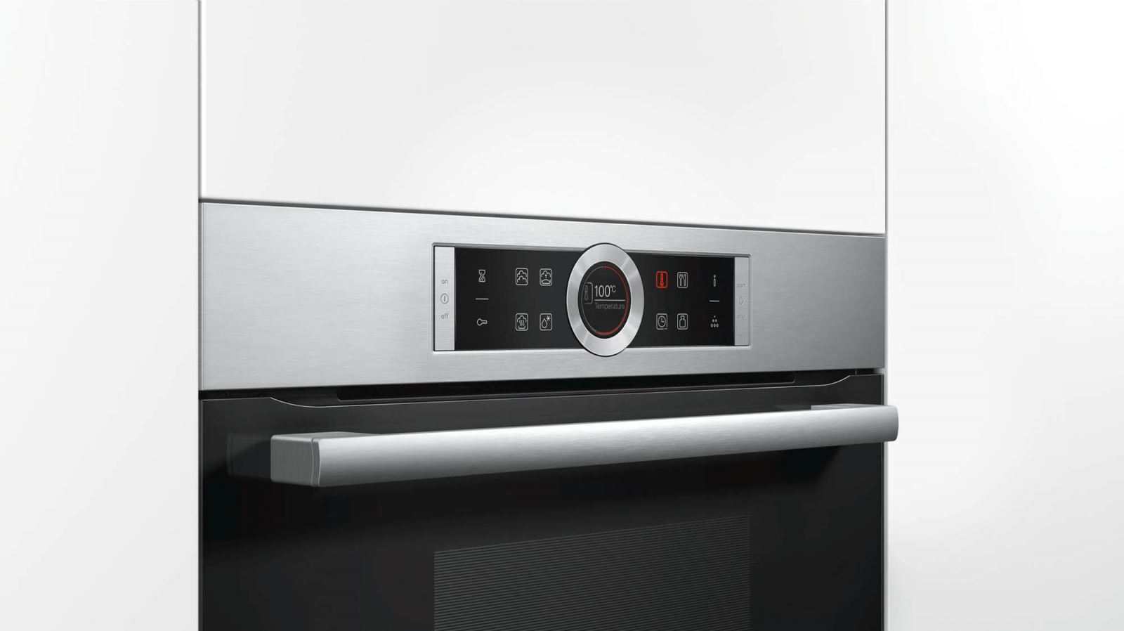 Lò hấp Bosch CDG634AS0 serie 8 với thiết kế màu đen sang trọng