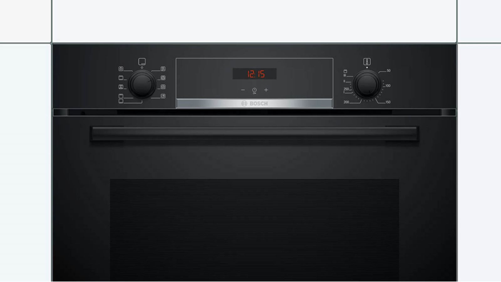 Lò nướng Bosch HBA534EB0K serie 4 với thiết kế màu đen tuyền sang trọng