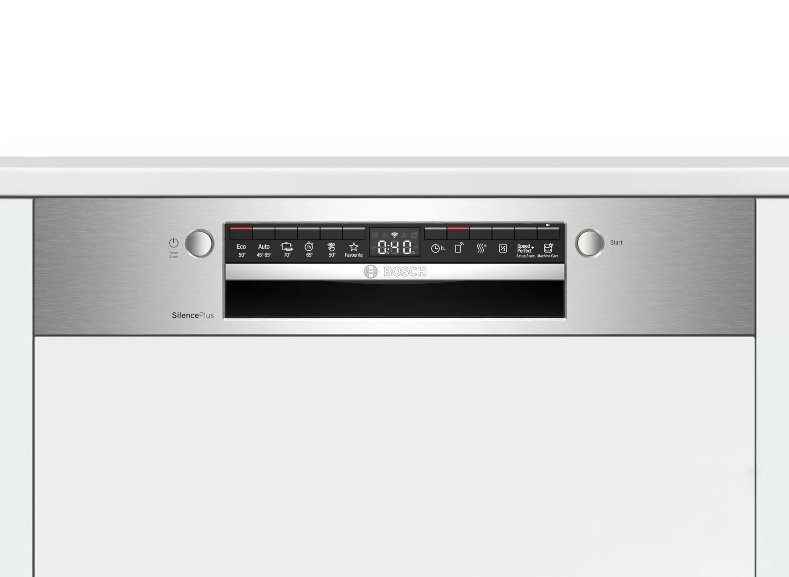 Máy rửa bát bán âm Bosch SMI4HCS48E có kiểu dáng âm tủ hiện đại