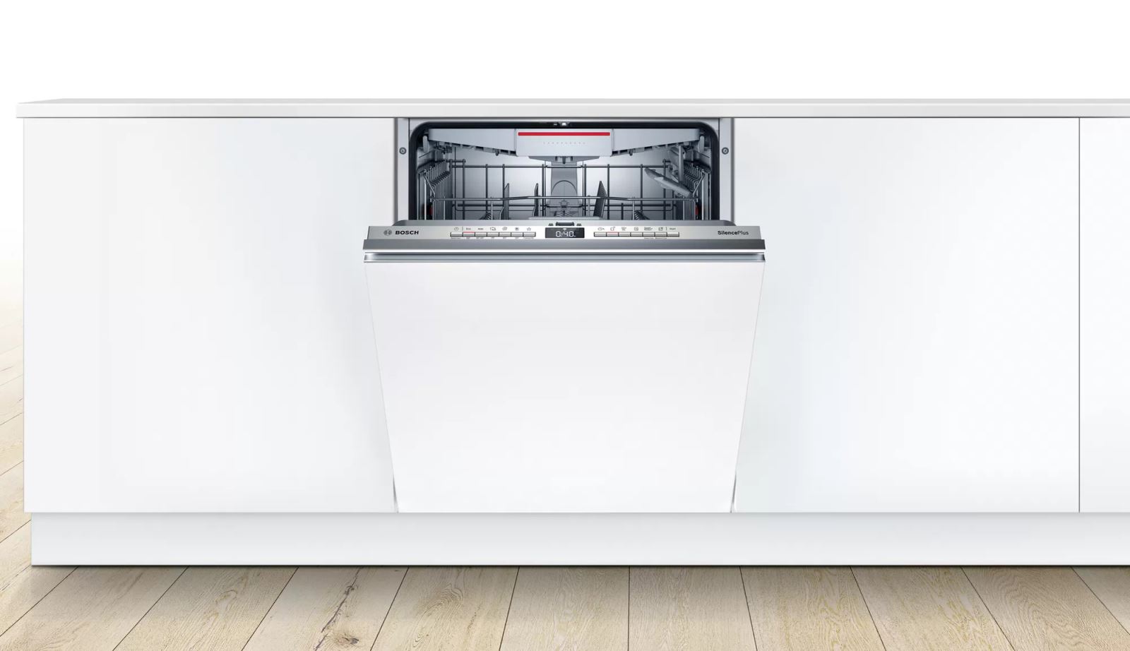 Máy rửa bát Bosch SMV4HCX48E có thiết kế kiểu dáng âm tủ toàn phần, dễ dàng đồng b