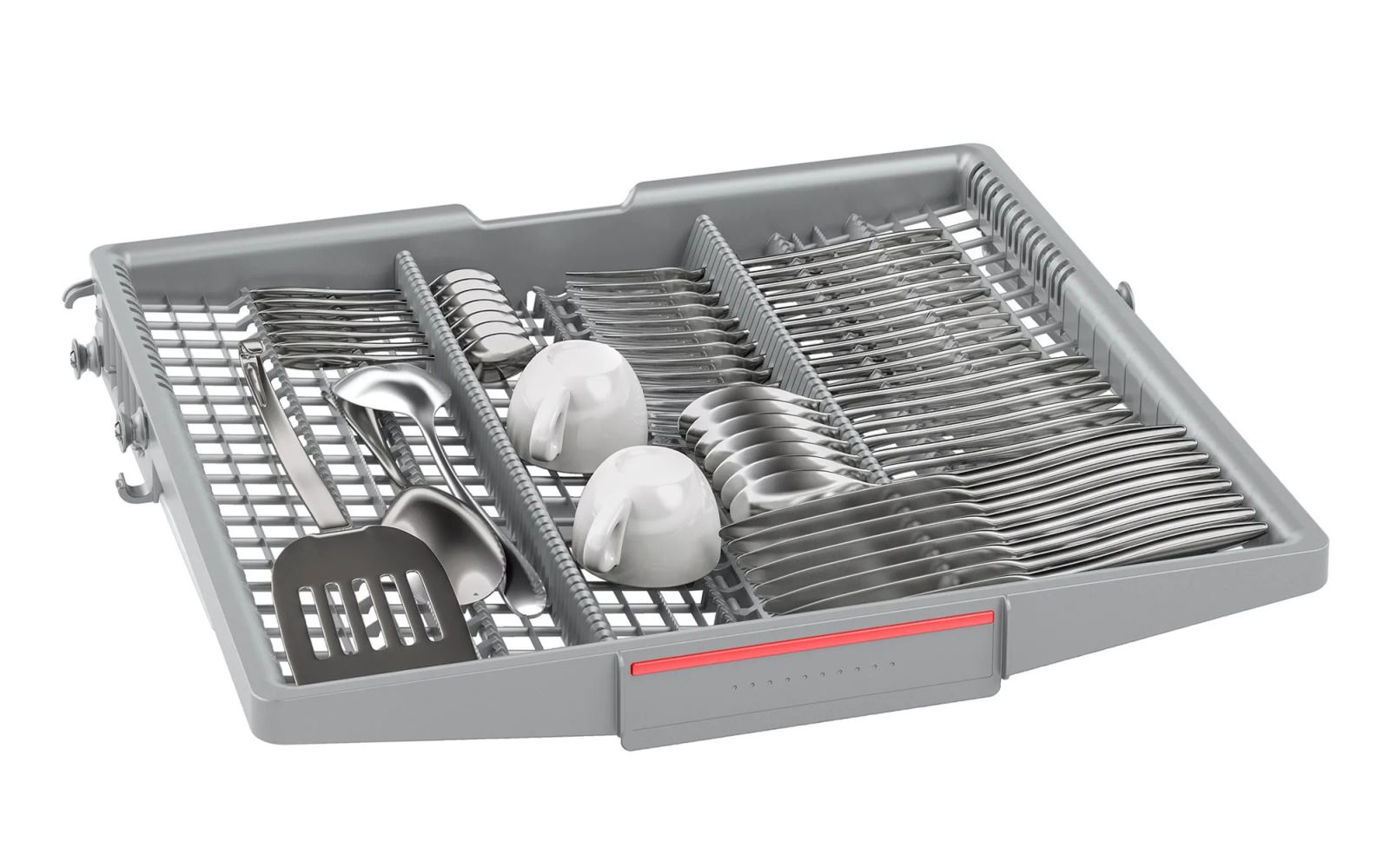 Giàn rửa Flex Baskets rộng rãi kết hợp ngăn chứa thứ 3 VarioDrawer đi kèm hệ thống điều chỉnh giàn rửa Rackmatic