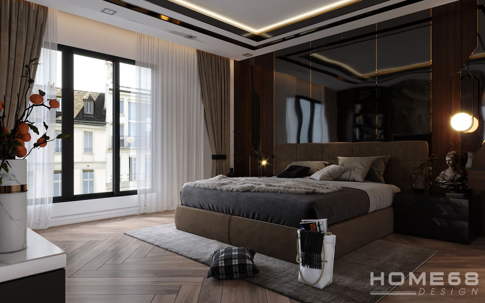 Cửa sổ lớn được thiết kế thông minh, hợp lý