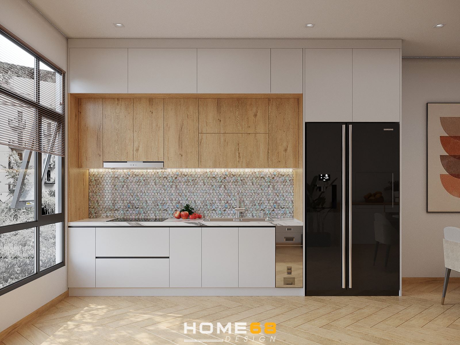 Dự án thiết kế nội thất phòng bếp hiện đại, tinh tế- HOME68