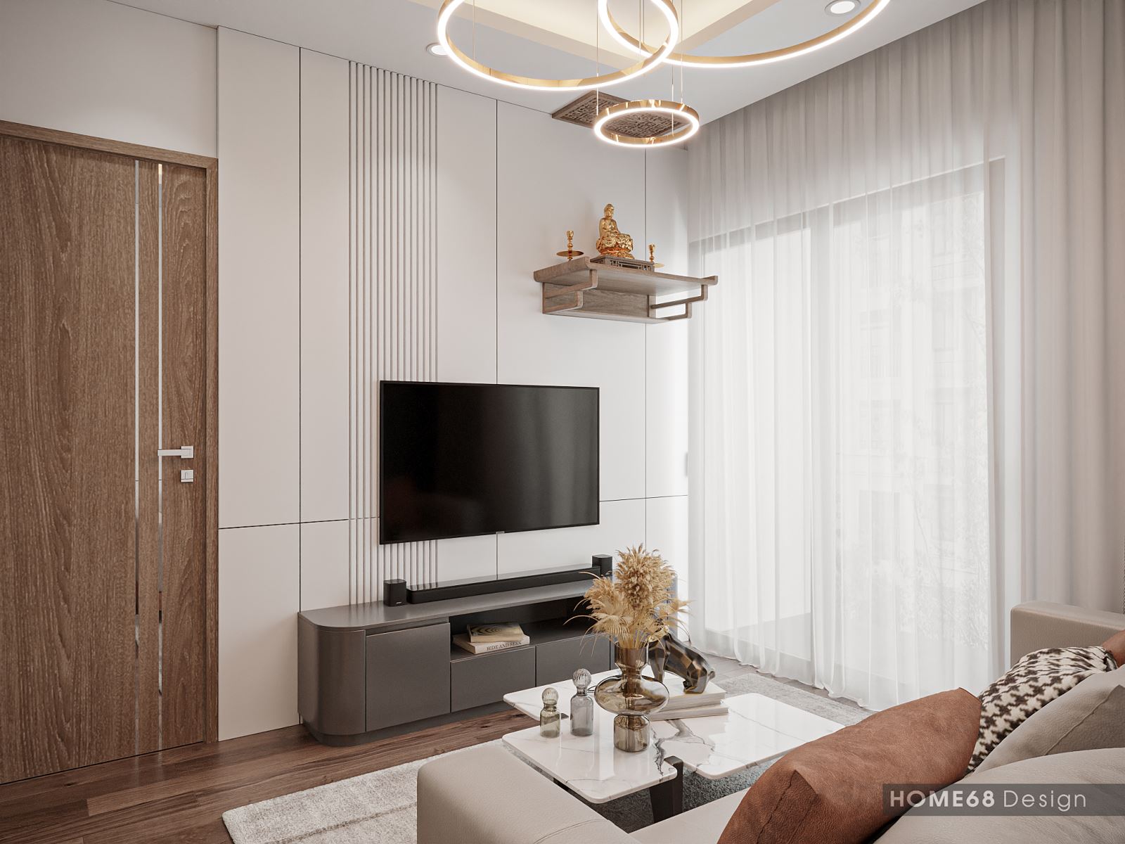 HOME68 thiết kế nội thất chung cư đẹp, hiện đại tại Hải Phòng