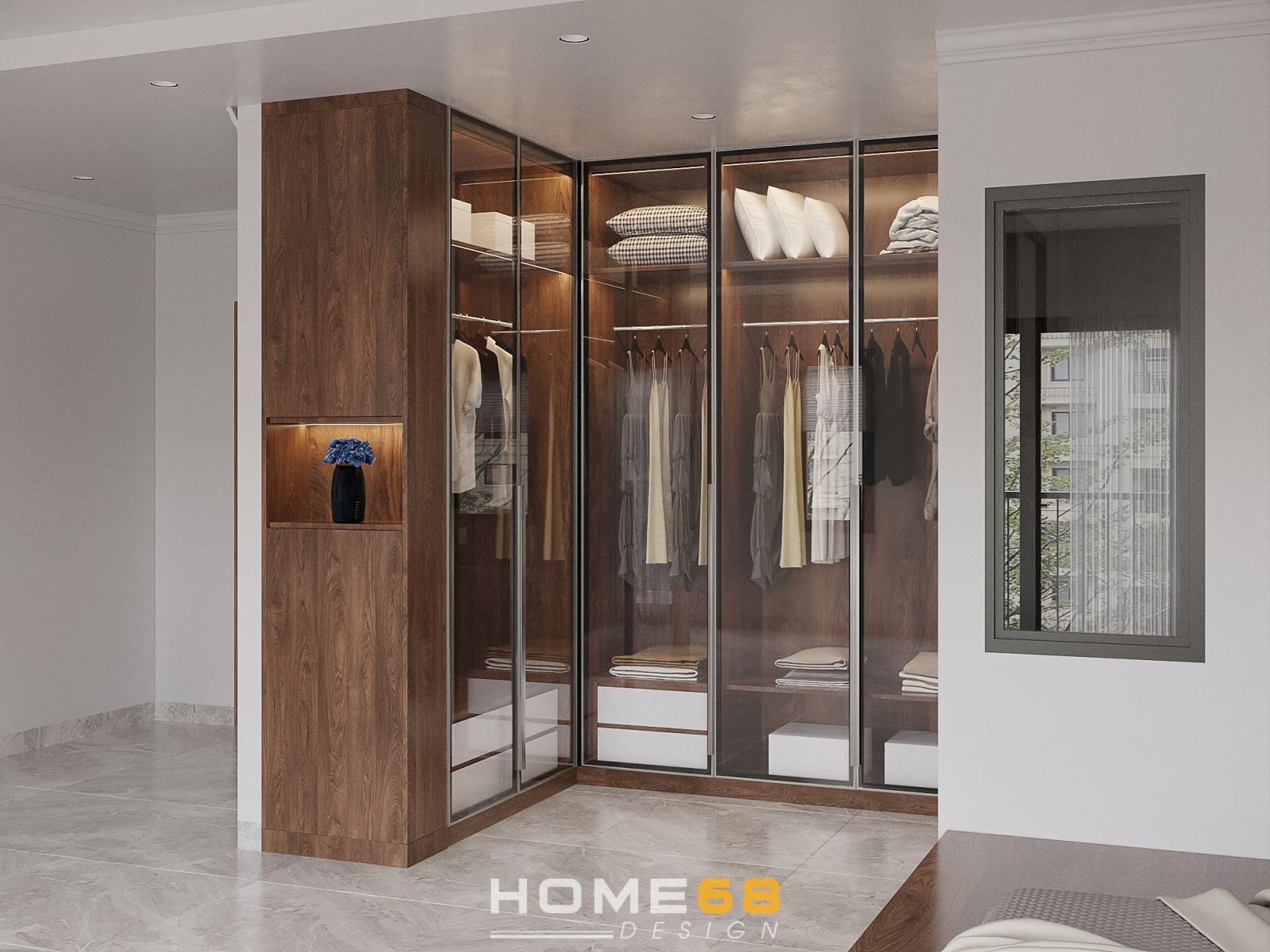 Dự án thiết kế phòng ngủ master hiện đại, độc đáo của HOME68