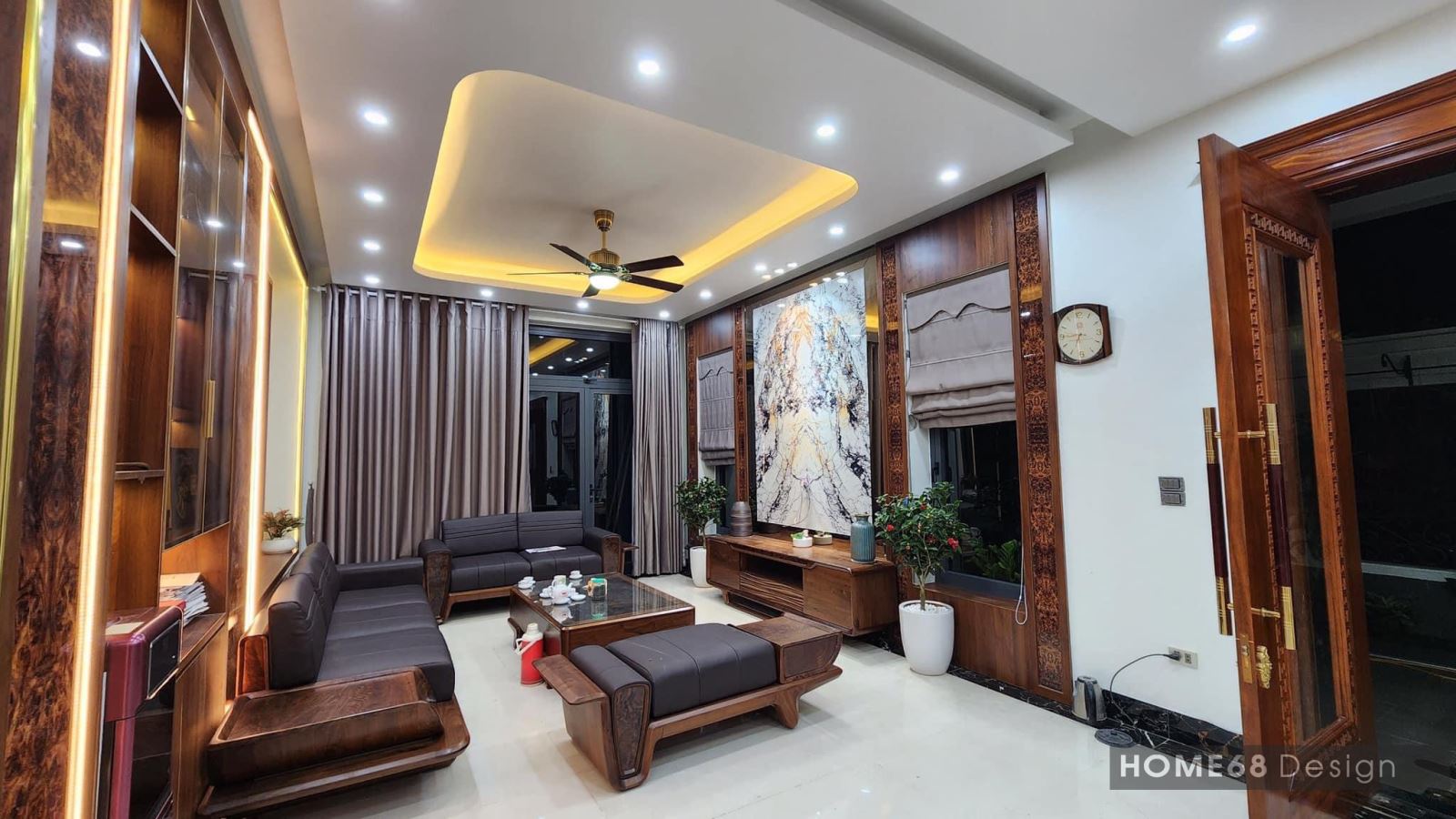 Màu sắc chủ đạo được HOME68 lựa chọn là nâu- trắng