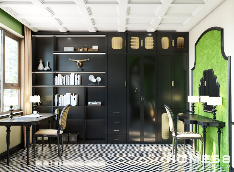 Dự án thiết kế phòng ngủ Indochine đầy lãng mạn, cuốn hút- HOME68