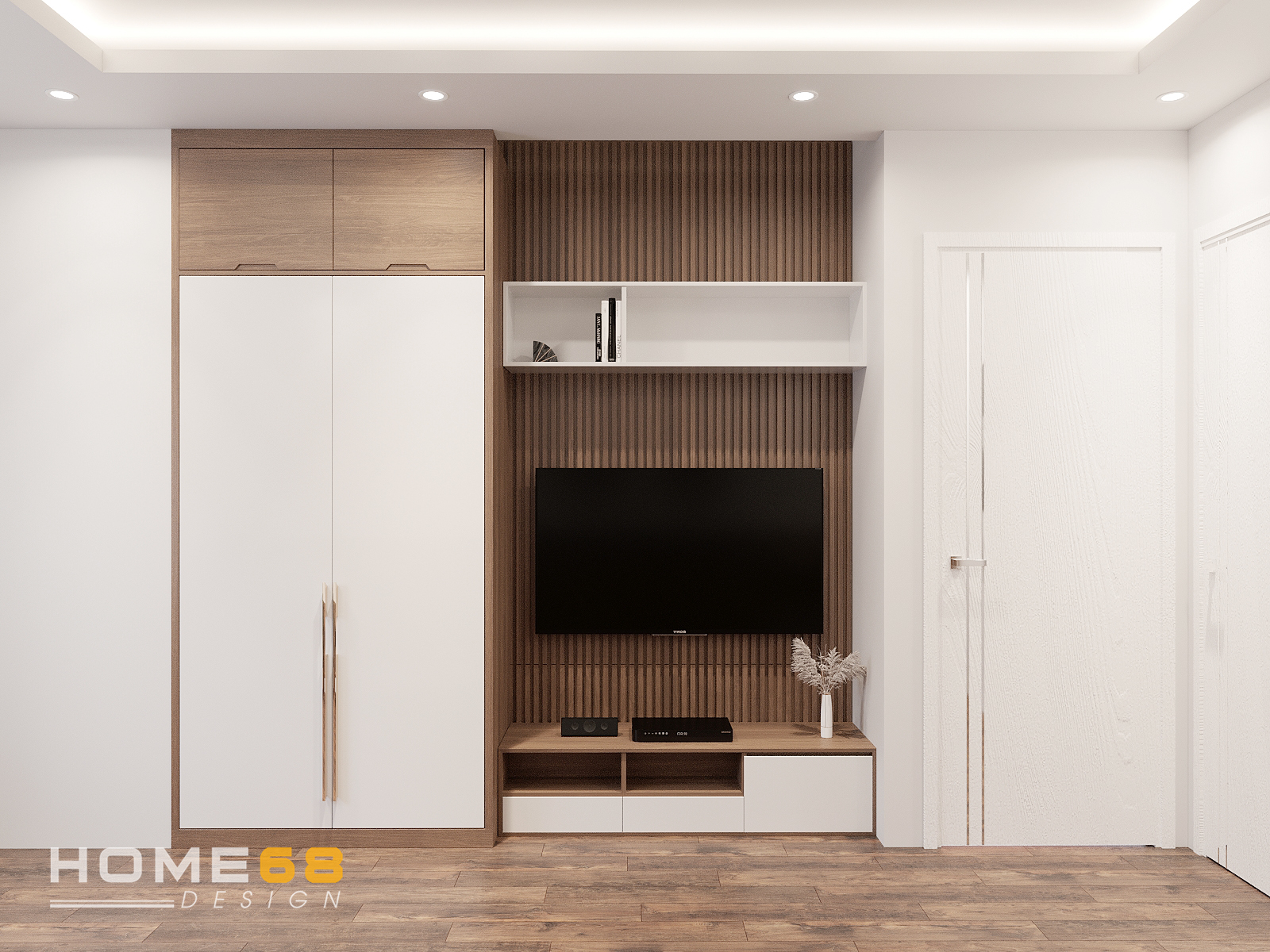 HOME68 thiết kế nội thất phòng ngủ hiện đại, thanh lịch tại Hải Phòng