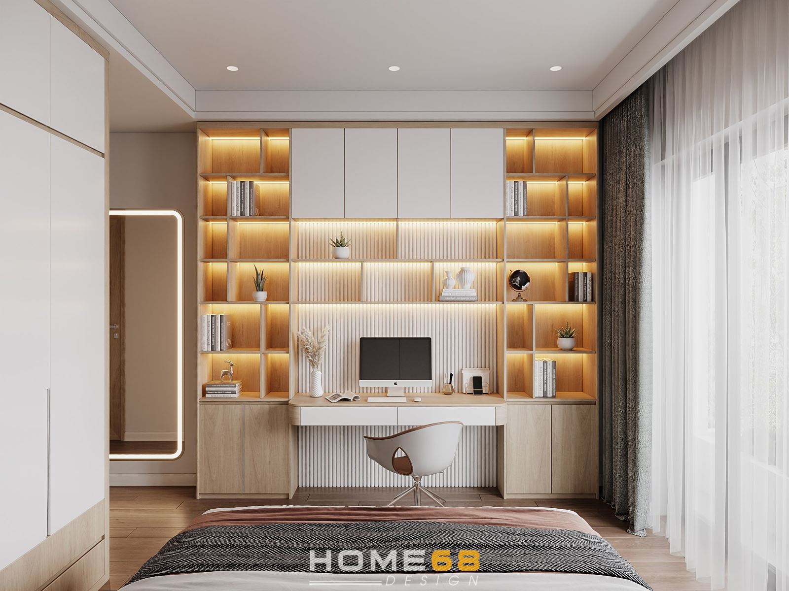 Mẫu thiết kế nội thất phòng ngủ con hiện đại, thu hút Hải Phòng