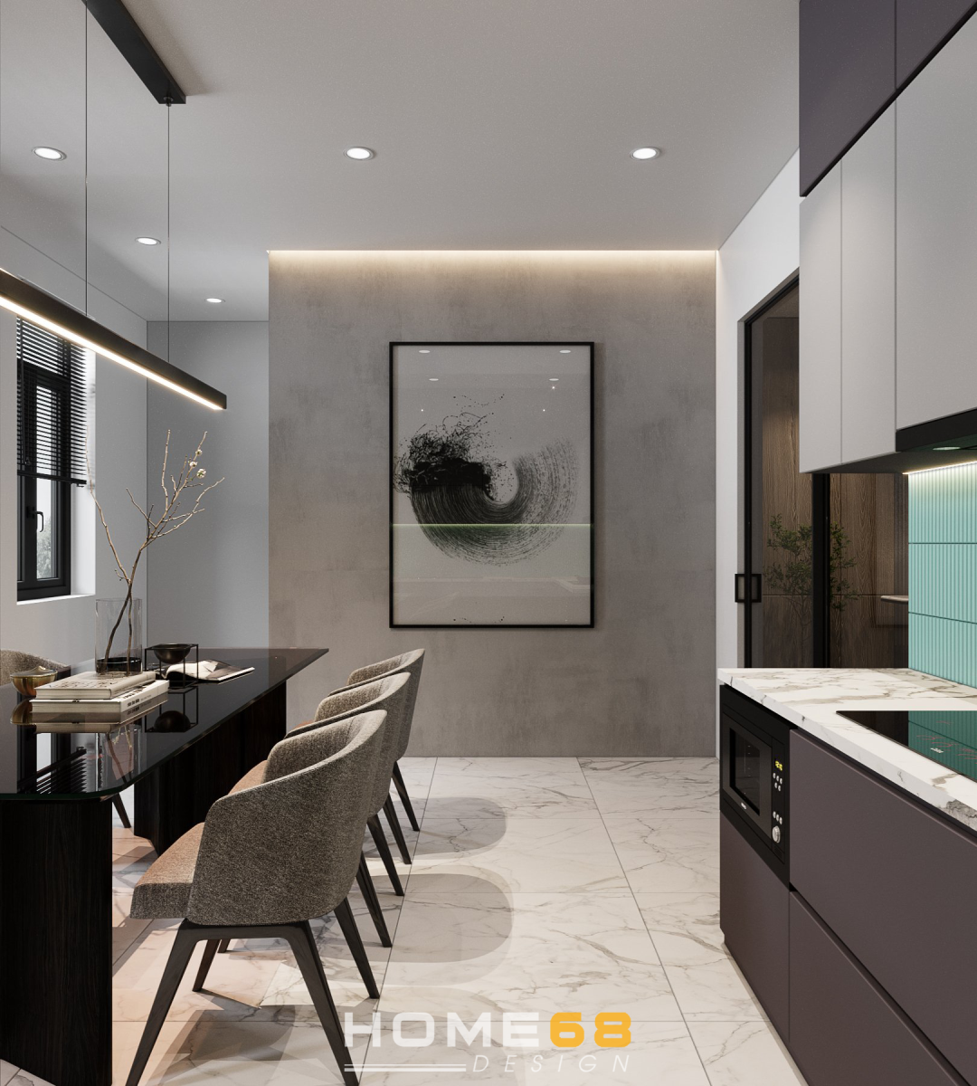 Mẫu tủ bếp nhựa Picomat cao cấp, hiện đại tại Hải Phòng