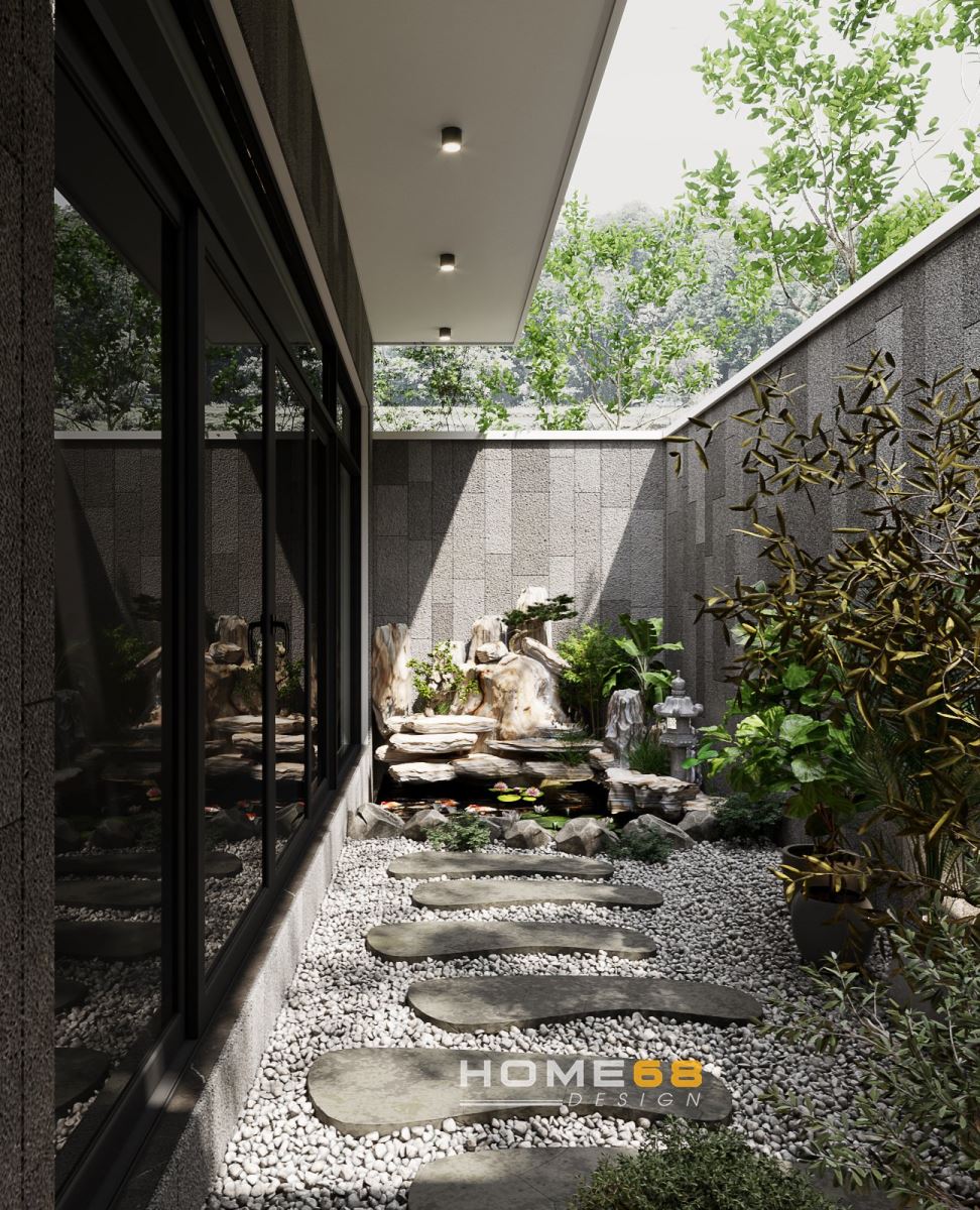 HOME68 thiết kế thi công tiểu cảnh sân vườn hiện đại, độc đáo