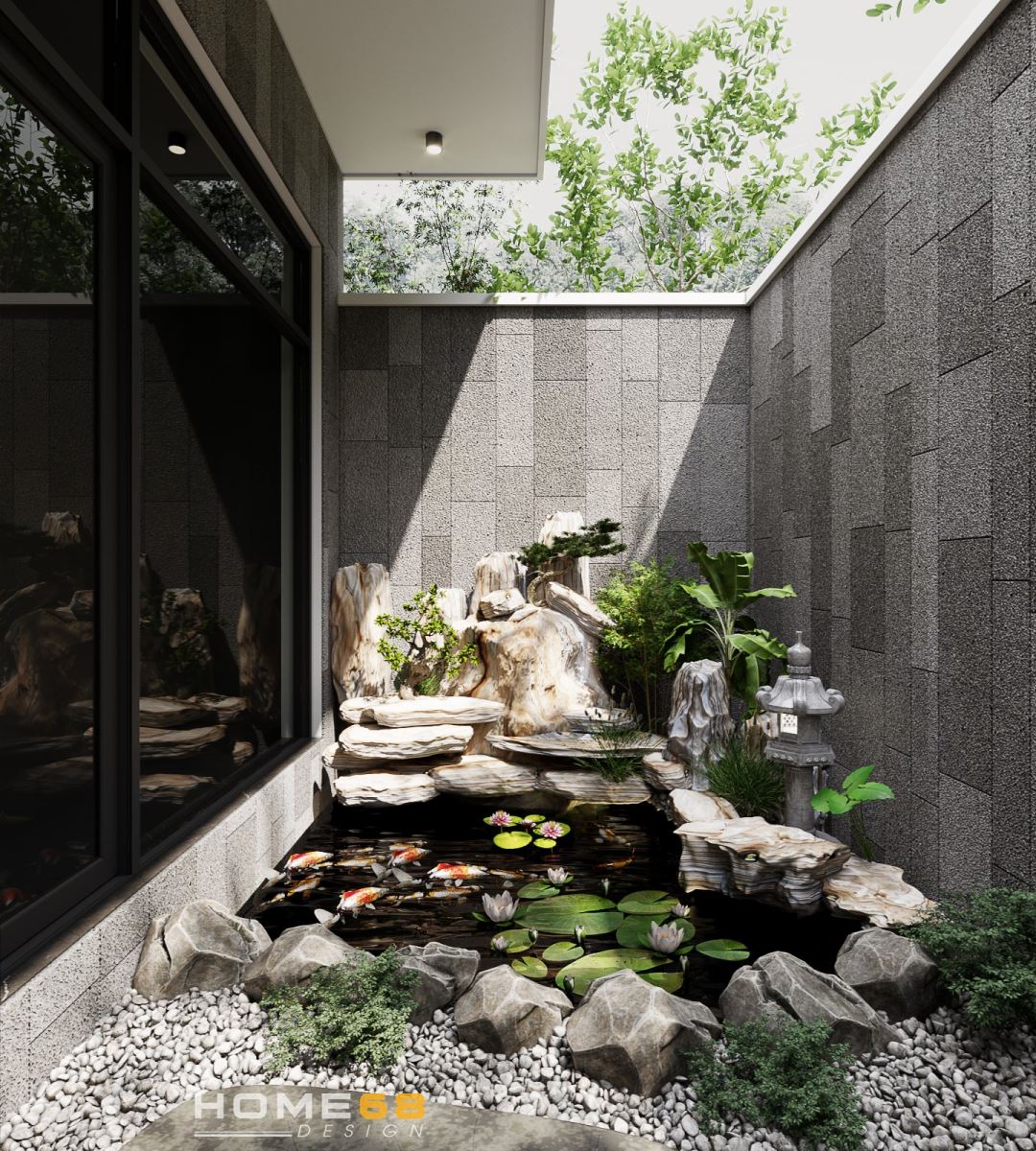 Mẫu thiết kế tiểu cảnh sân vườn đẹp, thu hút của HOME68