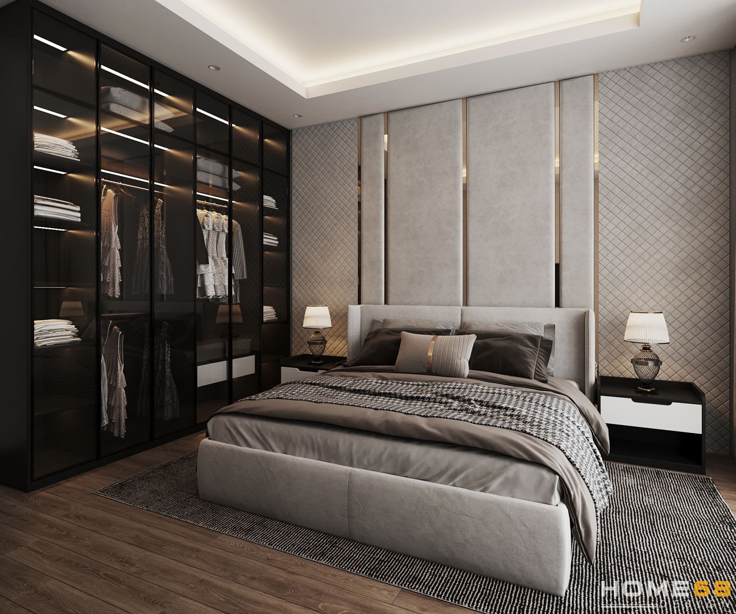 Mẫu phòng ngủ tân cổ luxury đẹp, sang trọng tại Hải Phòng