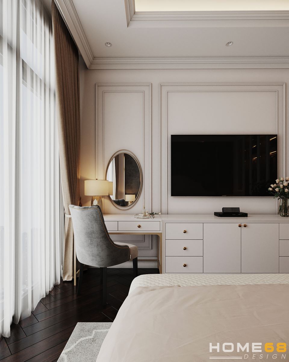 Dự án thiết kế nội thất nhà phố tân cổ luxury đẹp, sang trọng tại Hải Phòng