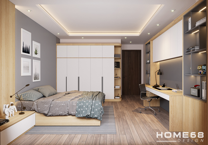 Dự án thiết kế nội thất phòng ngủ hiện đại tại Hải Phòng