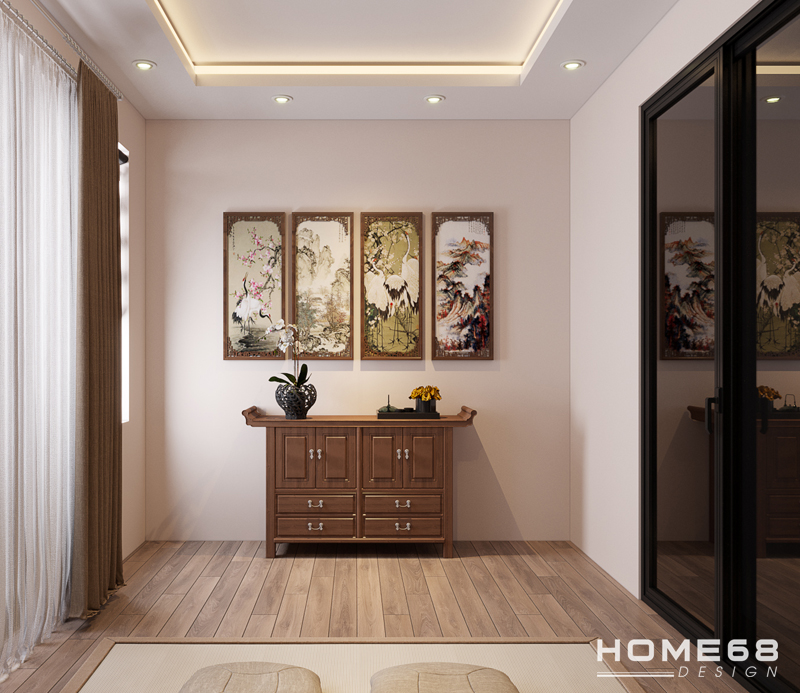 HOME68 thiết kế phòng thờ hiện đại, bình dị tại Hải Phòng