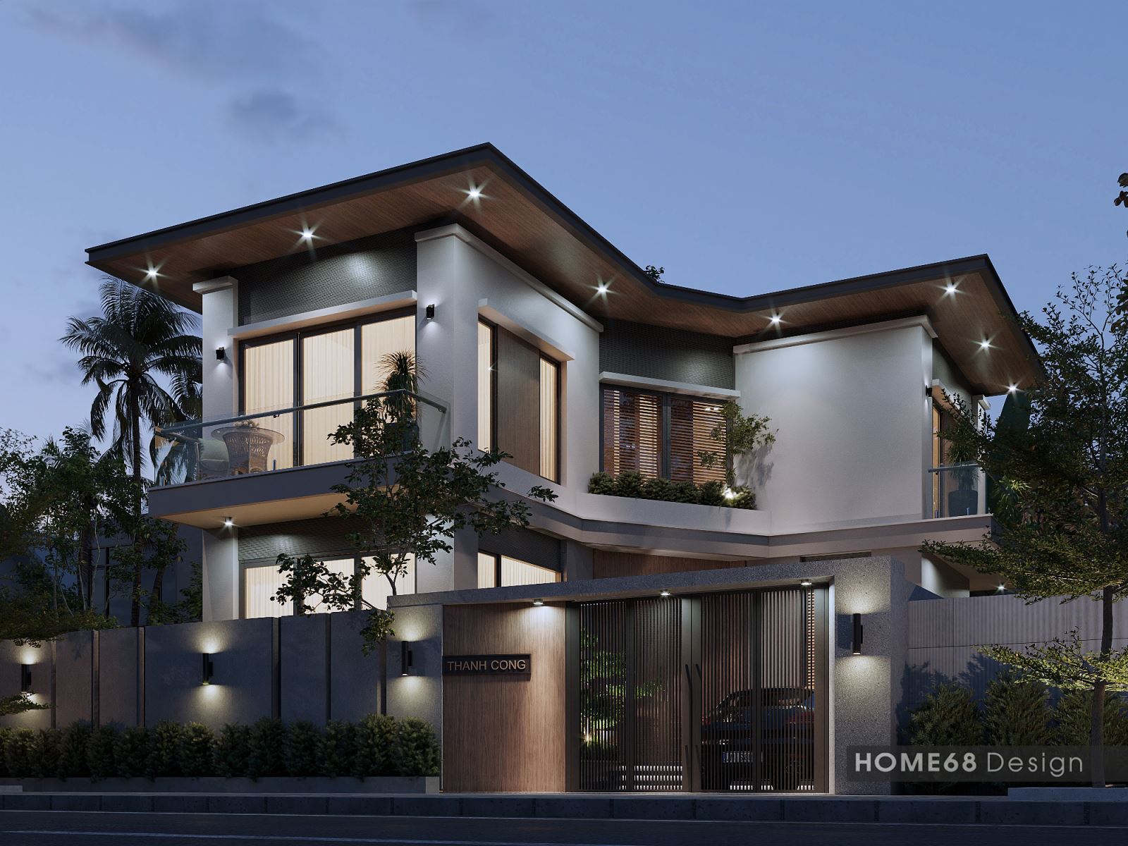 Kiến trúc biệt thự chữ L giúp tối ưu công năng sử dụng cũng như mang lại vẻ đẹp thẩm mỹ cao cho ngôi biệt thự