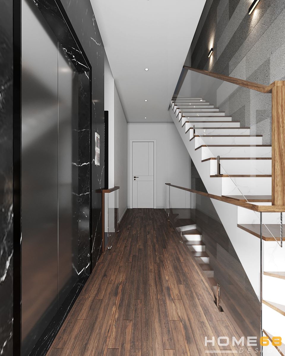 Hành lang được thiết kế đơn giản nhưng thanh lịch, tinh tế vô cùng- HOME68