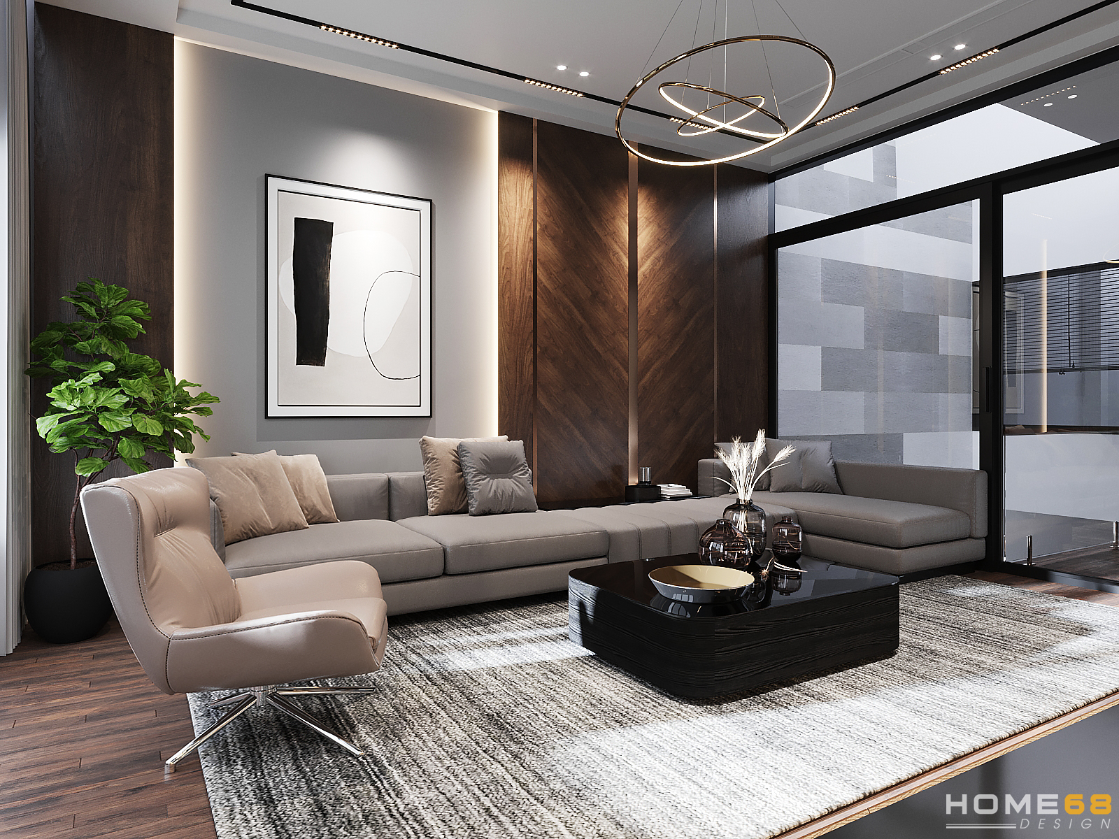 Thiết kế nội thất nhà phố Modern Style- CĐT anh Lợi tại Hải An, Hải Phòng