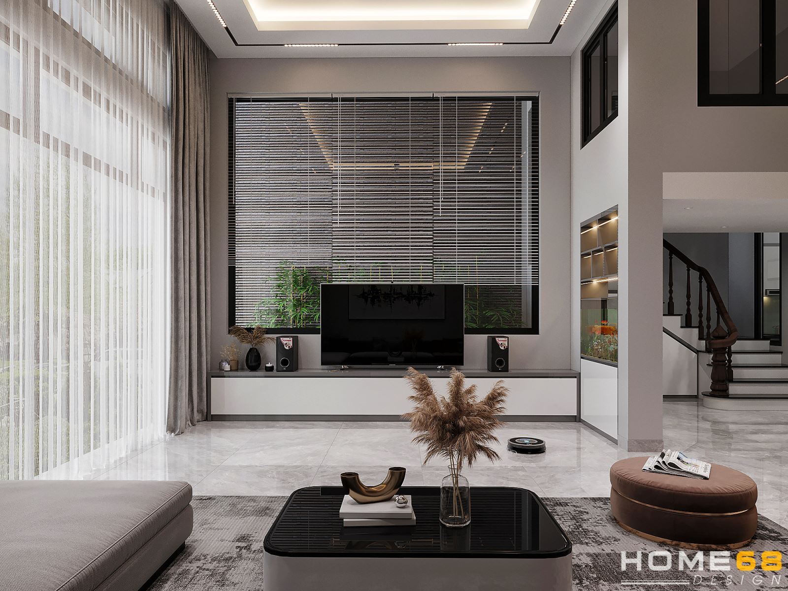 Thiết kế nội thất phòng khách đẹp, hiện đại tại Hải Phòng