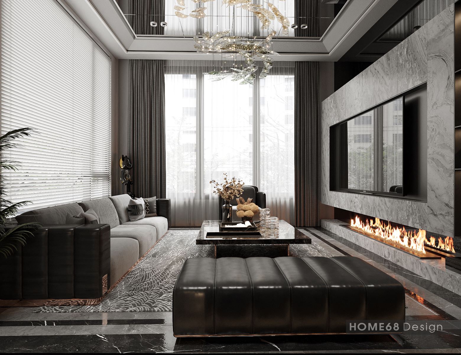 Thiết kế nội thất biệt thự Modern style sang trọng - CĐT anh Tiến tại Hải Phòng