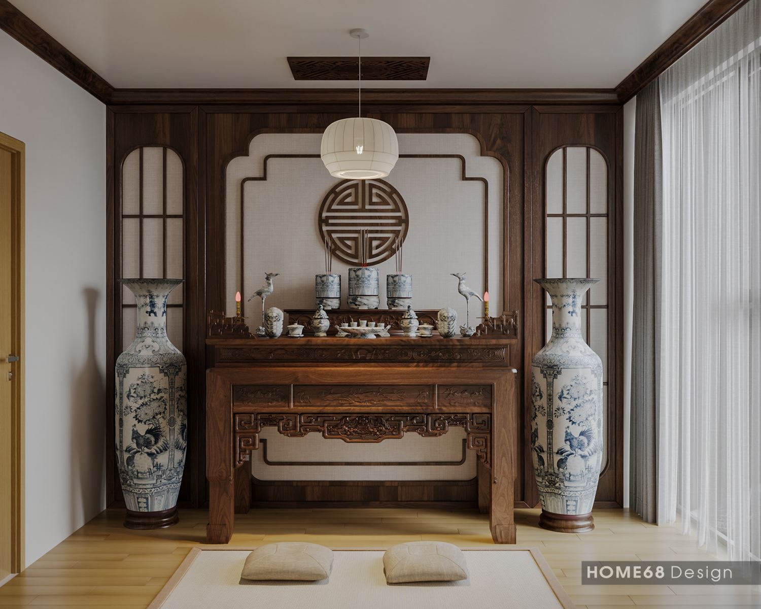 HOME68 - Thiết kế nội thất phòng thờ hiện đại, ấm cúng tại Hải Phòng