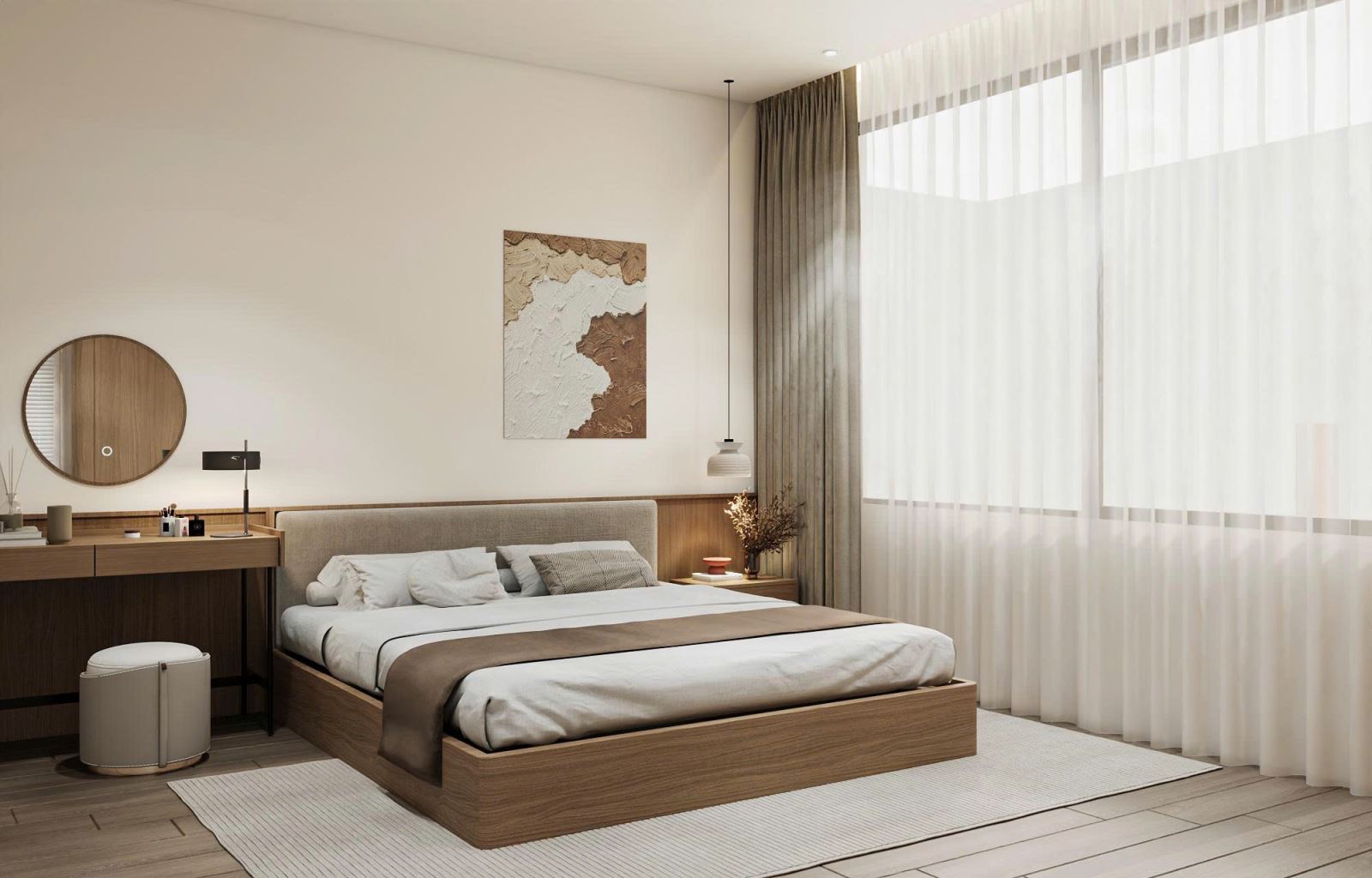 HOME68 - Thiết kế nội thất phòng ngủ hiện đại, độc đáo tại Hải Phòng