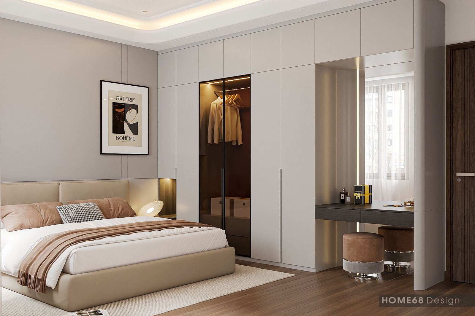 HOME68 với dự án thiết kế phòng ngủ hiện đại, độc đáo tại Hải Phòng