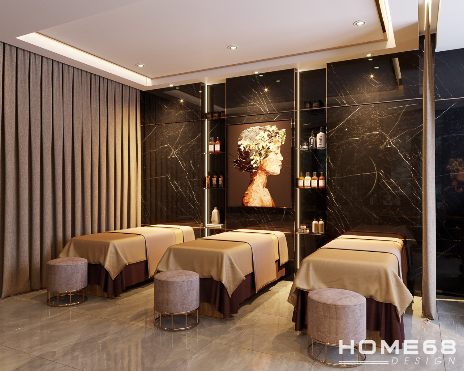 Thiết kế nội thất spa hiện đại,sang trọng- HOME68
