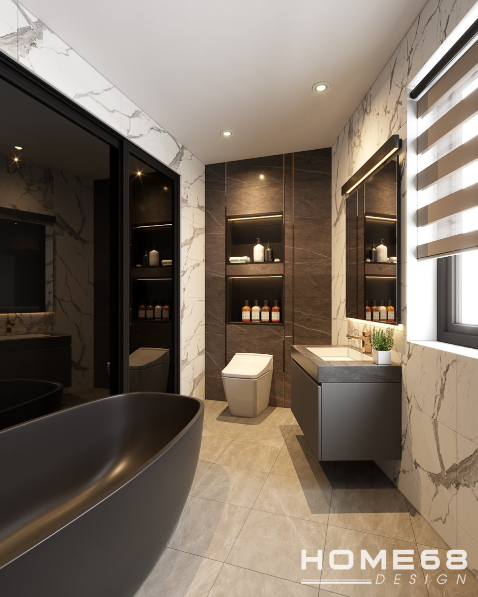 Mẫu thiết kế nội thất nhà vệ sinh độc đáo, cuốn hút- HOME68