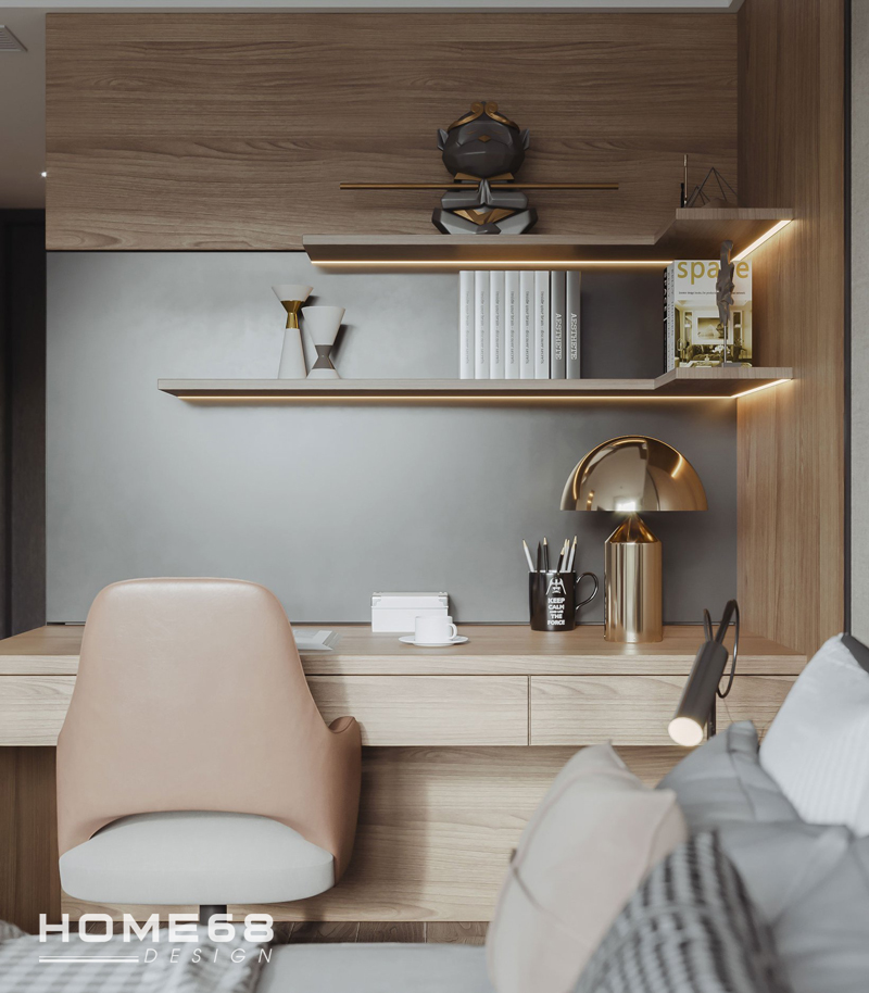 Bàn làm việc nhỏ tiện nghi, độc đáo- HOME68