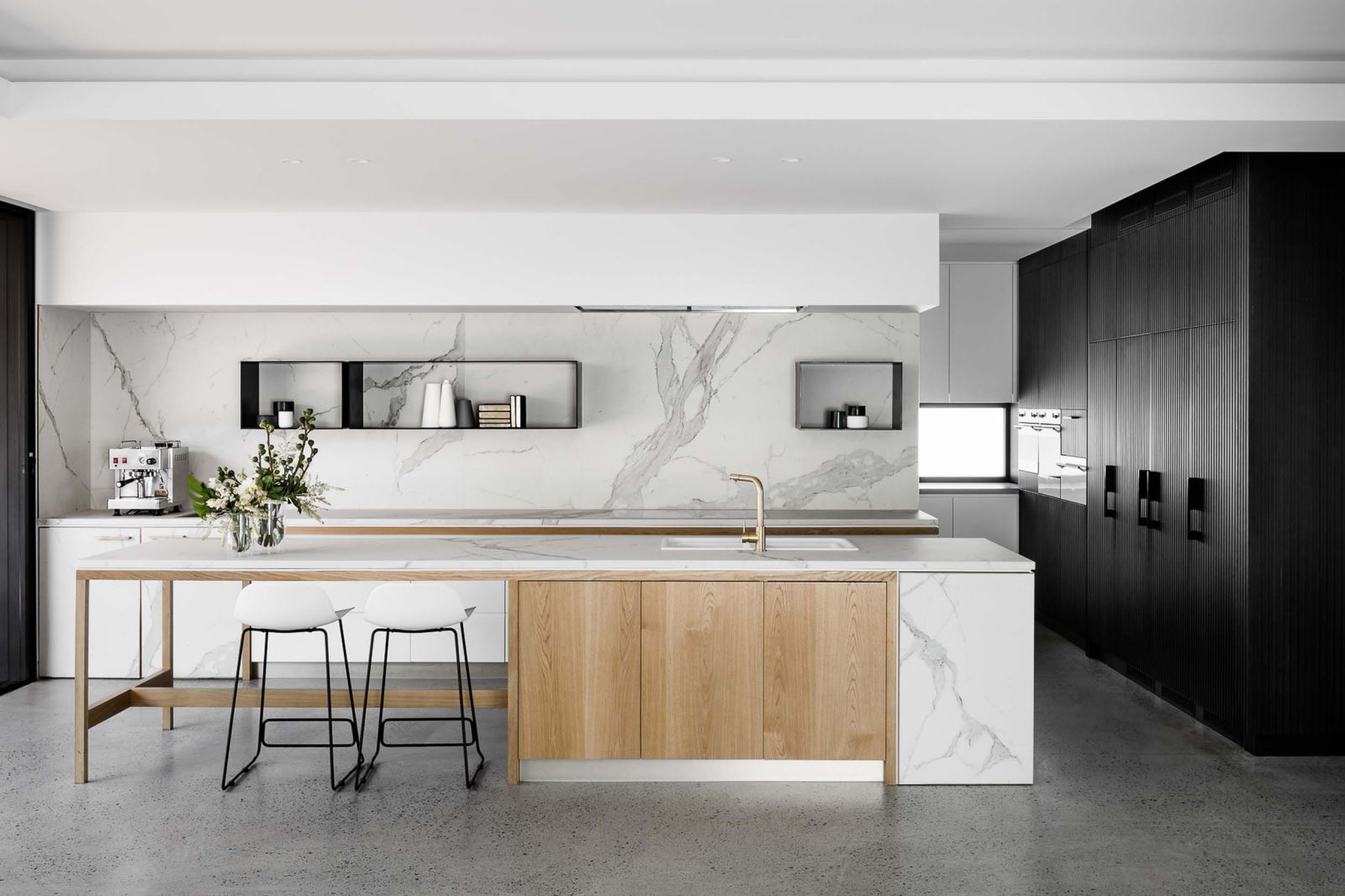 Thiết kế nội thất bếp tối giản mà tiện nghi, hiện đại- HOME68
