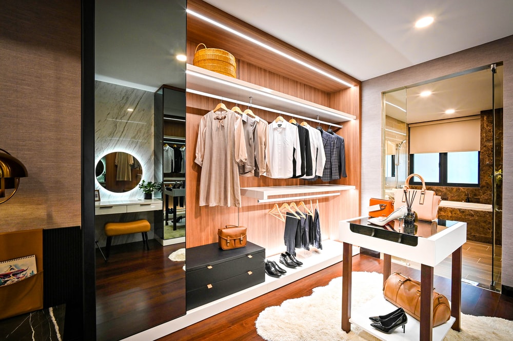 Mẫu thiết kế phòng thay đồ kết hợp phòng tắm tiện nghi- HOME68