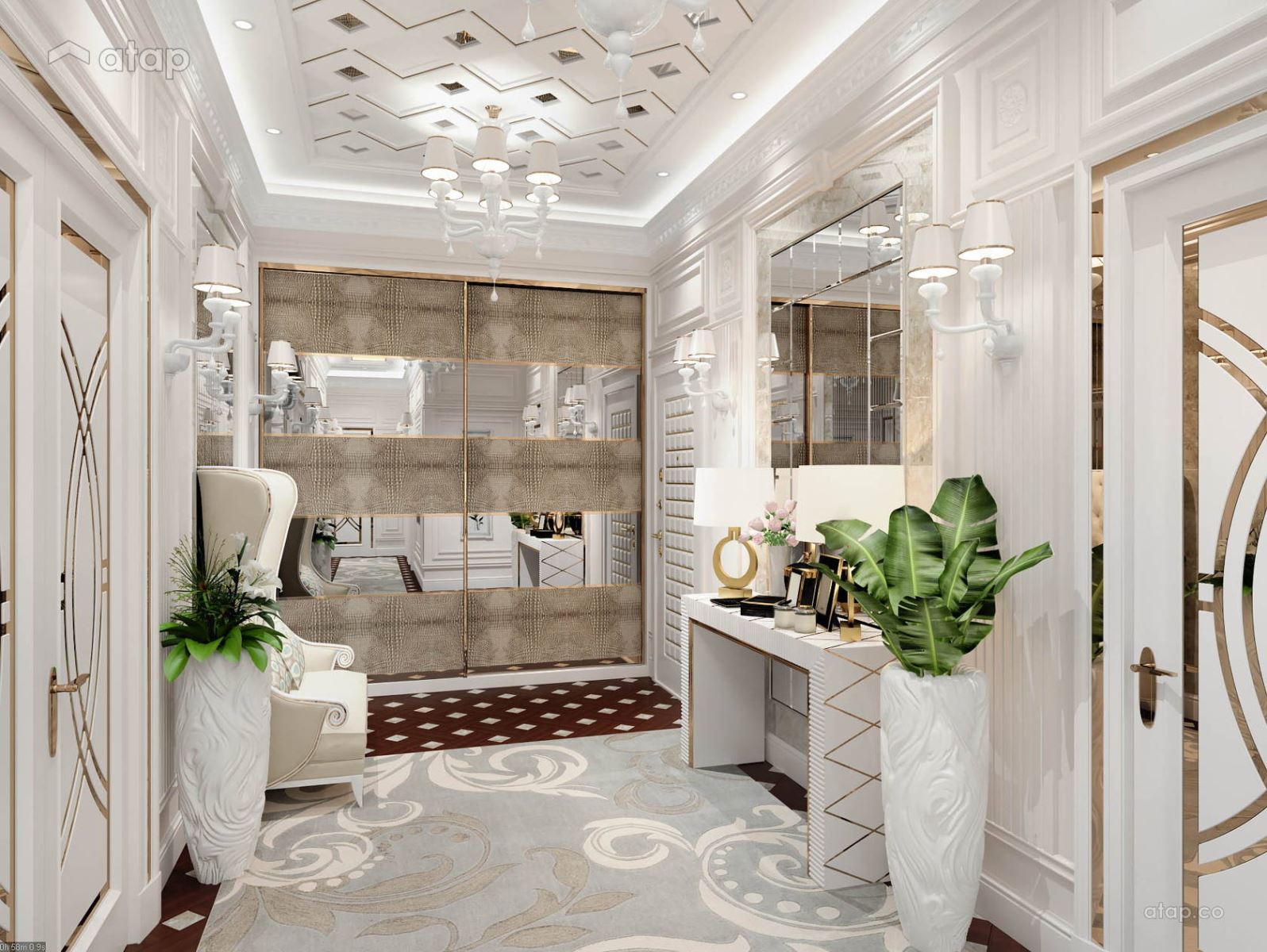 Yếu tố cây xanh sẽ giúp hành lang của bạn thêm tươi mát và thú vị hơn- HOME68