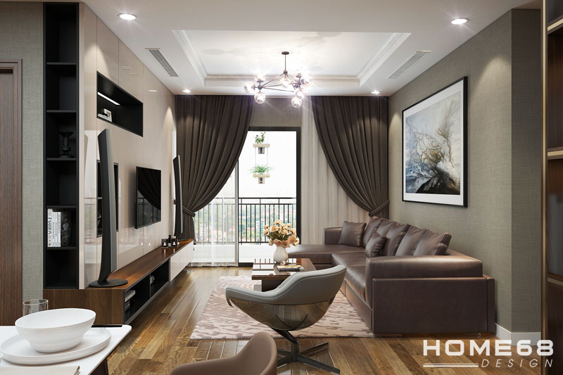 Dự án thiết kế nội thất chung cư hiện đại, tiện nghi- HOME68