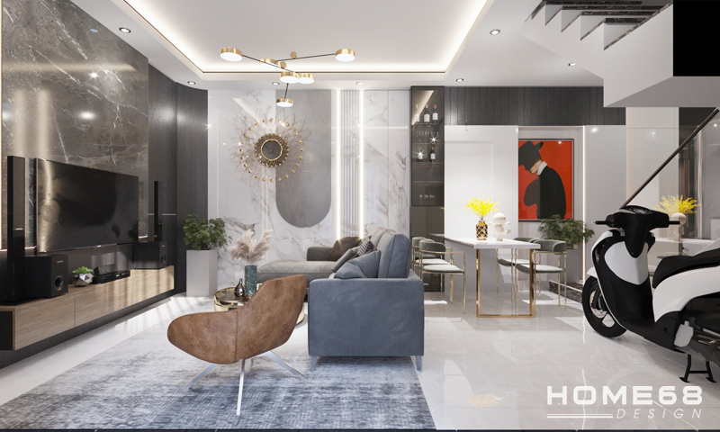 Không gian bếp mở tạo sự kết nối cho cả gia đình