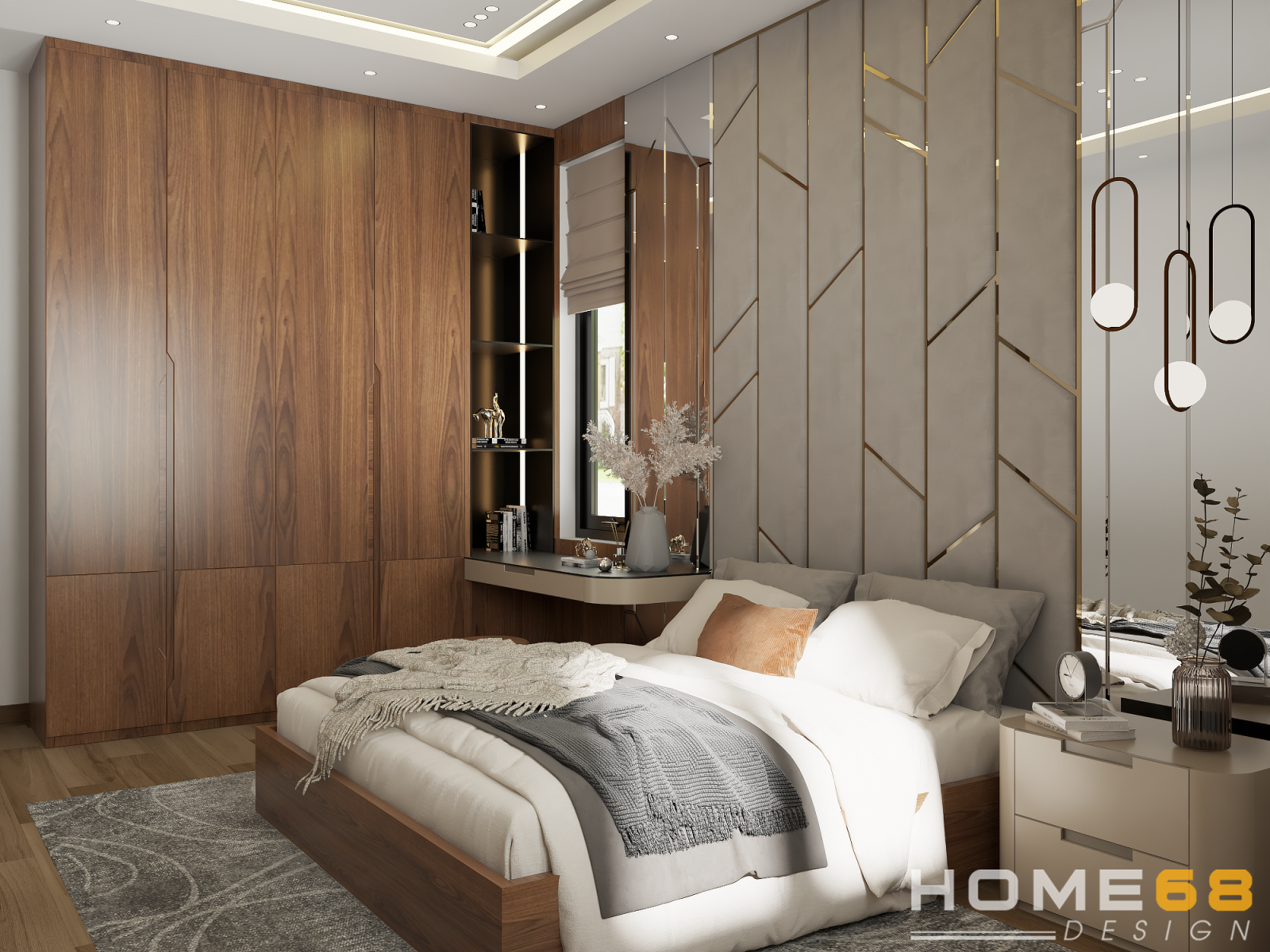 Ấn tượng với mẫu thiết kế nội thất phòng ngủ đẹp, hiện đại tại Hải Phòng
