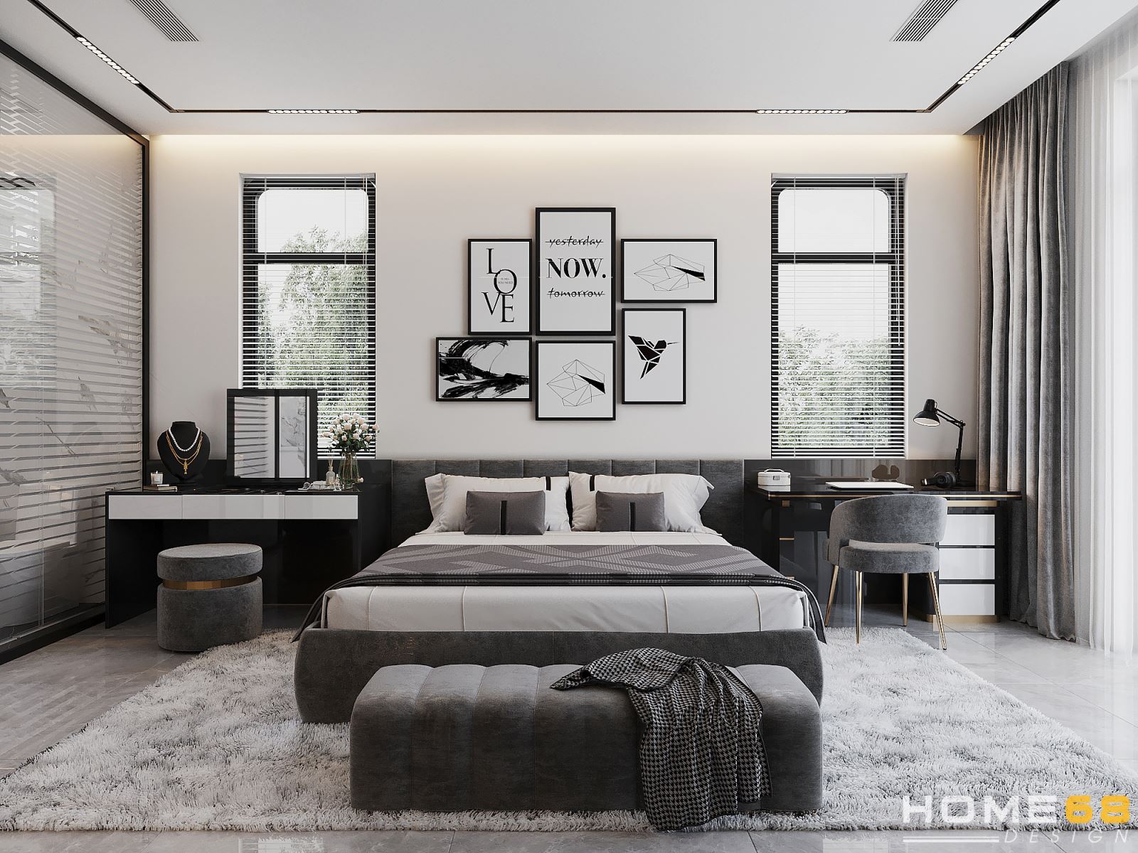 Đã mắt với thiết kế nội thất phòng ngủ hiện đại, đẳng cấp tại Hải Phòng