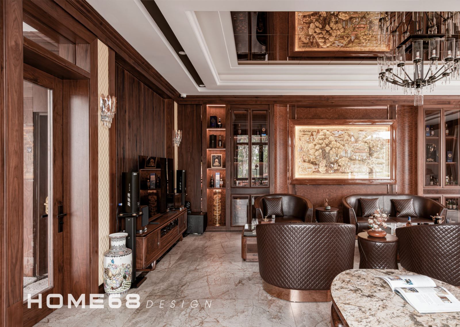 Thiết kế và thi công nội thất gỗ óc chó chuyên nghiệp tại Hải Phòng | Home 68
