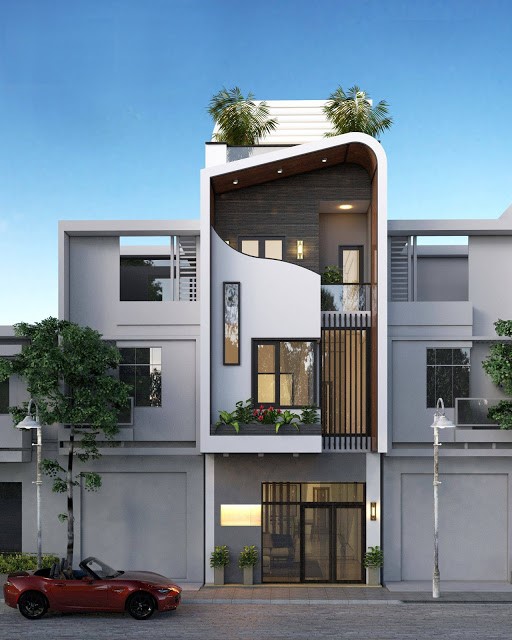 thiết kế nhà phố hiện đại