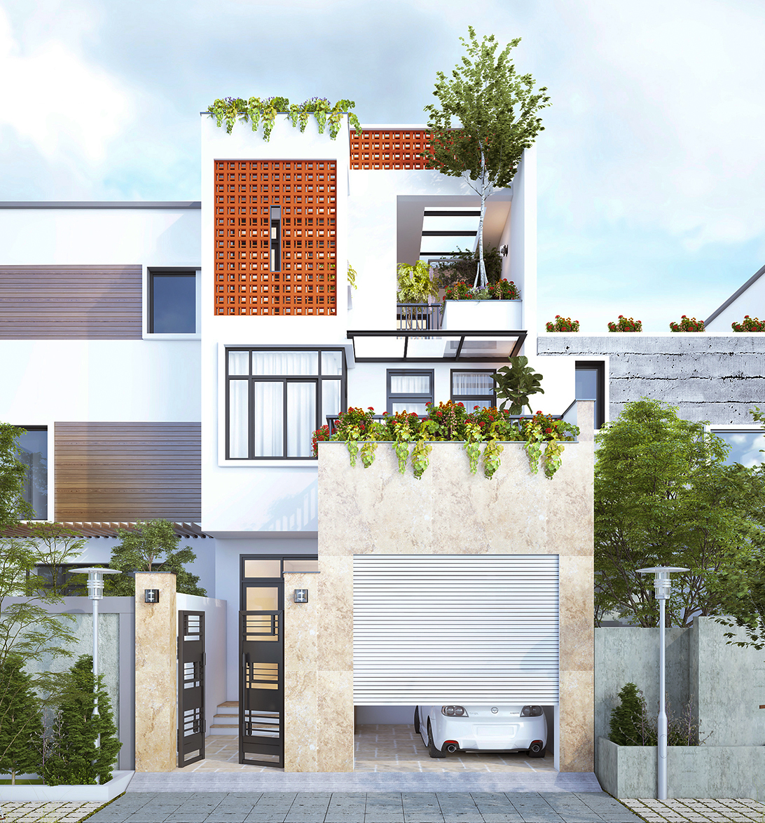 thiết kế nhà phố độc đáo