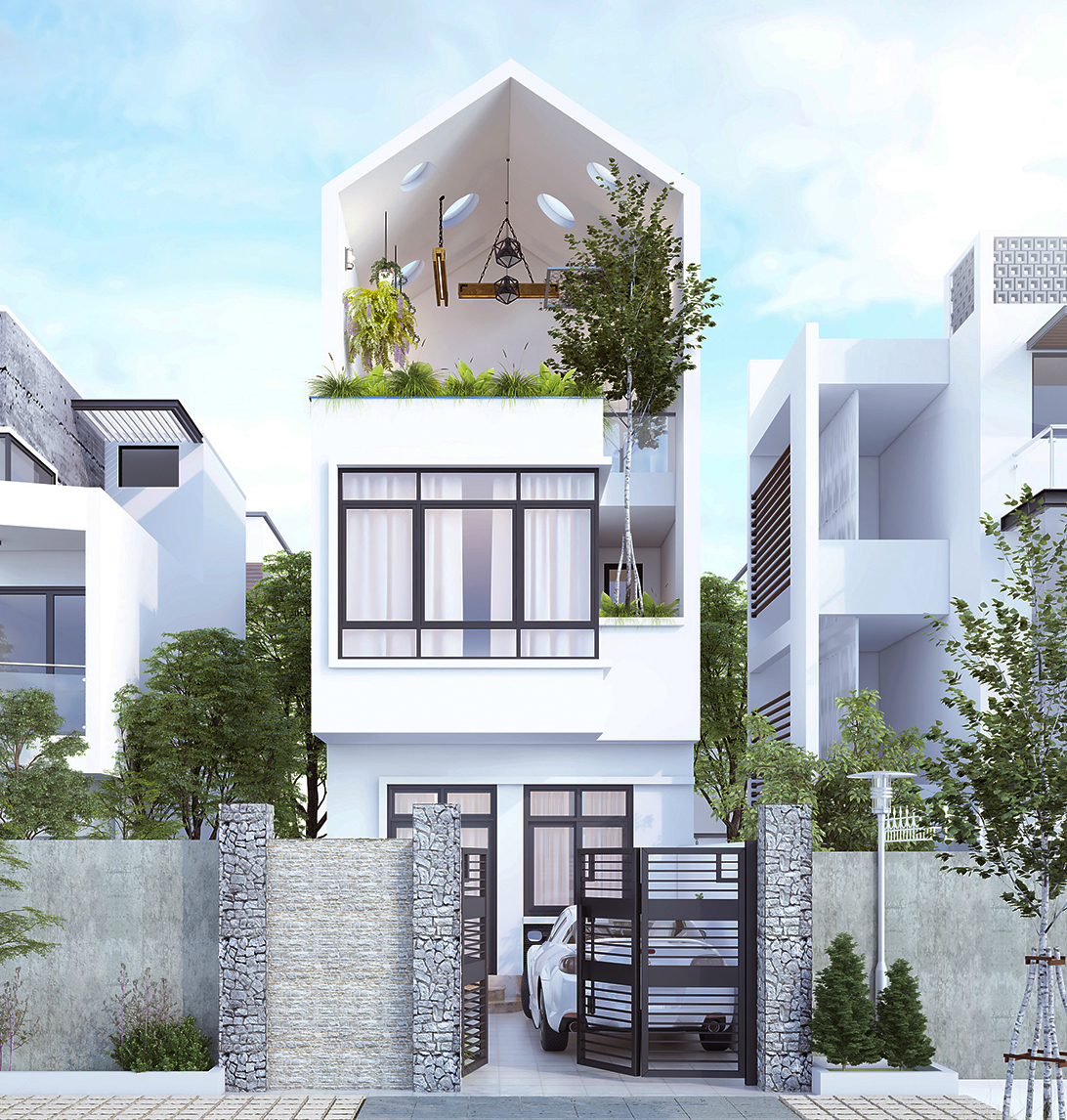 thiết kế nhà phố đẹp độc đáo