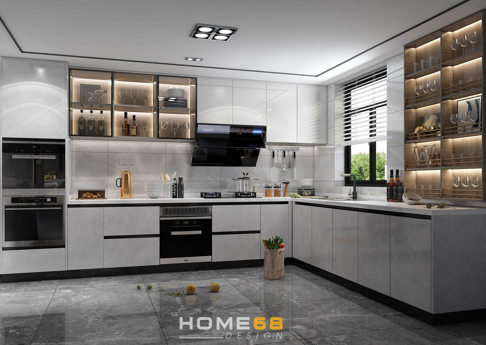 Những mẫu tủ bếp thiết kế hiện đại, chất liệu cao cấp, được yêu thích 2023