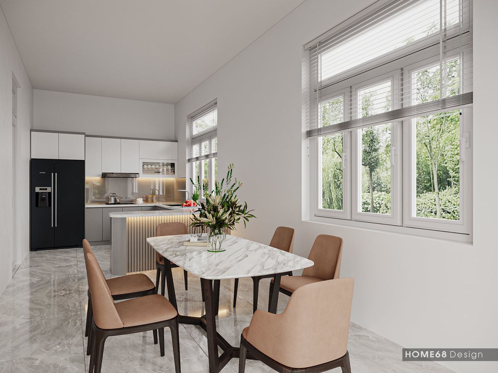 Đội ngũ HOME68 đã mang đến đầy đủ các chức năng mà một tủ bếp cần có