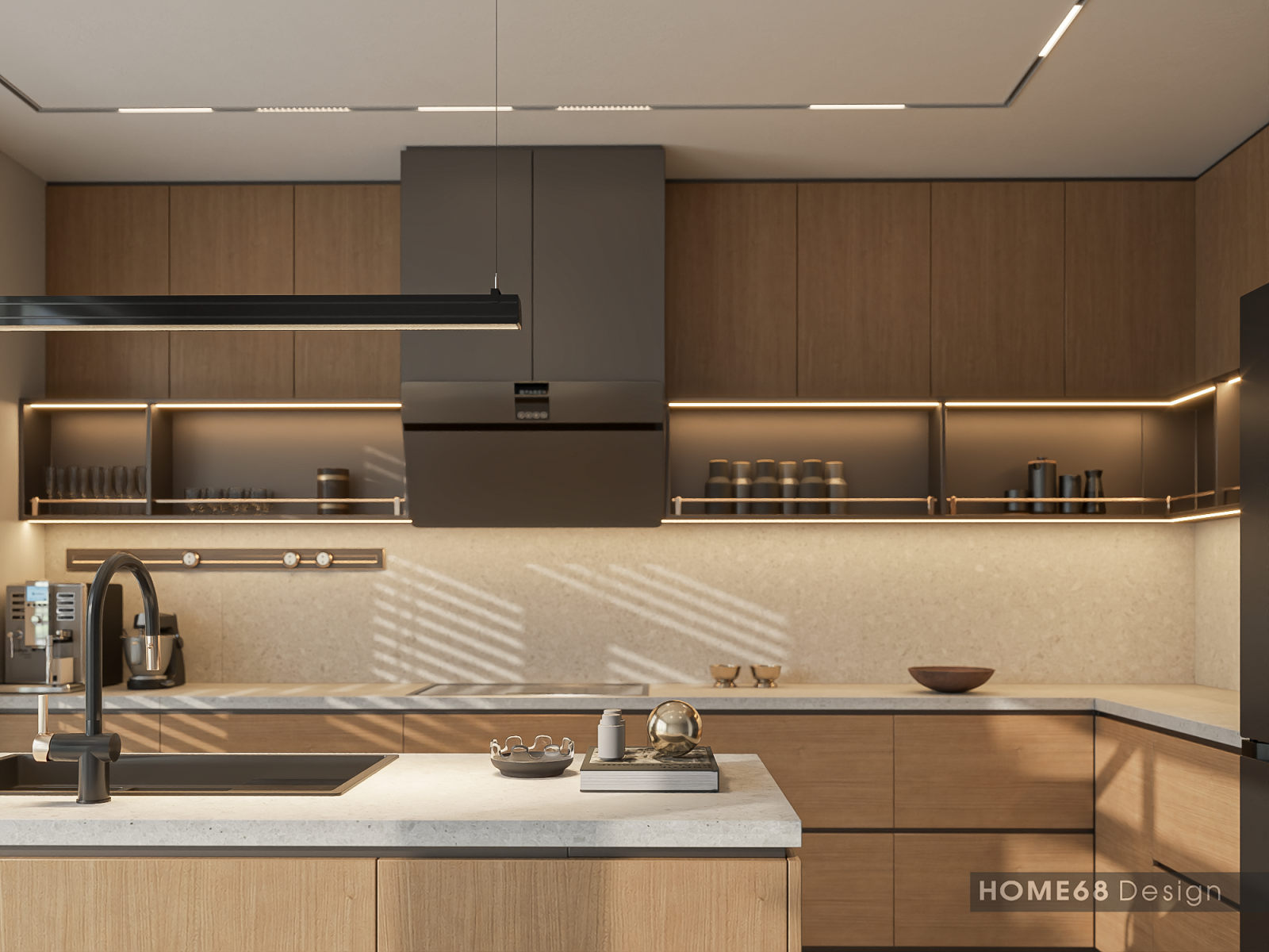 Tủ bếp inox cánh Laminate tại Vũ Yên, Hải Phòng - CĐT Chị Hằng