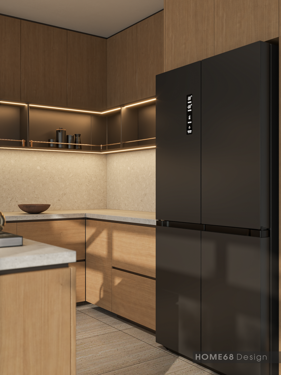 Tủ bếp inox cánh Laminate tại Vũ Yên, Hải Phòng - CĐT Chị Hằng